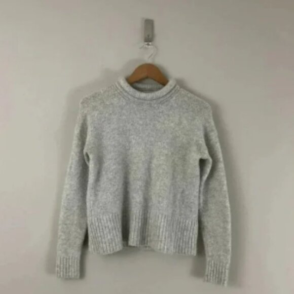 Madewell Fulton Pullover Sweater in Heather Gray Size XS - Picture 1 of 6